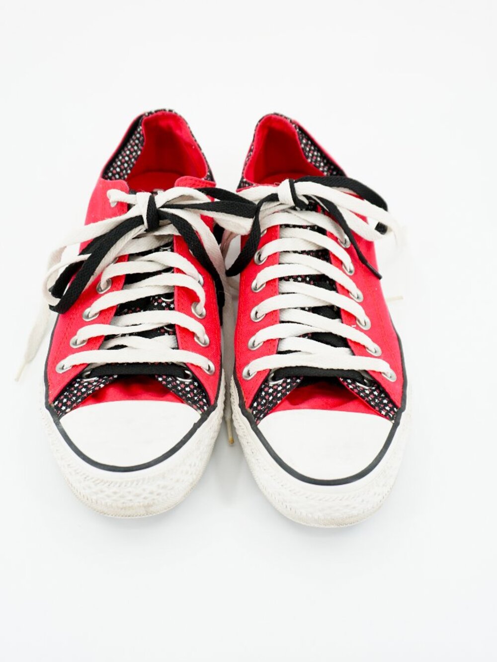 Converse All Star Low Top Red & Black Stars W11 M9